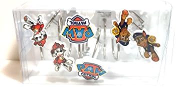 Paw Patrol Shower Curtain Hooks Set of 12