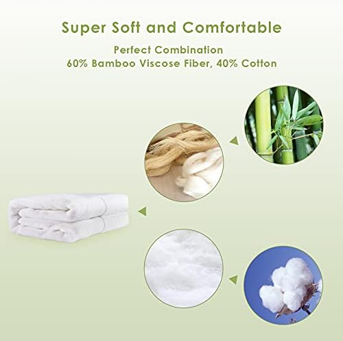 CANFOISON Extra Large Bath Towel 35x70 White