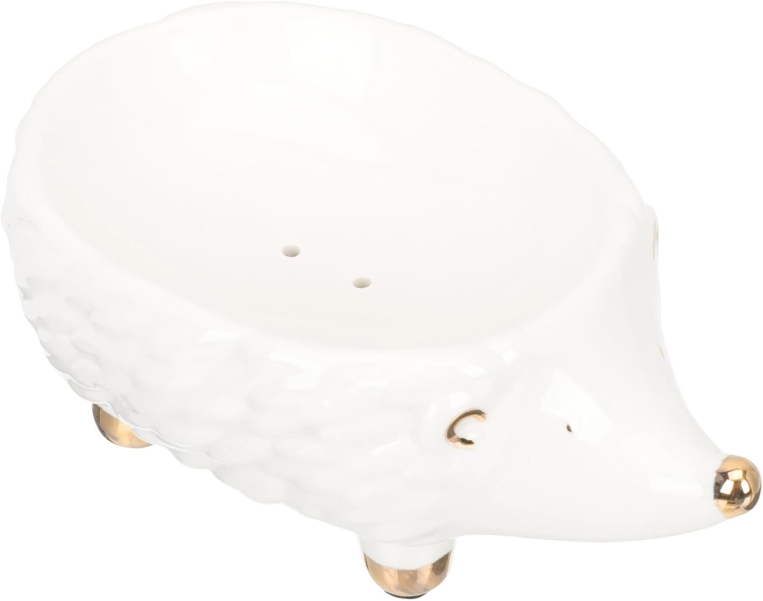 Cute Ceramic Hedgehog Soap Dish Bathroom Accessory Holder