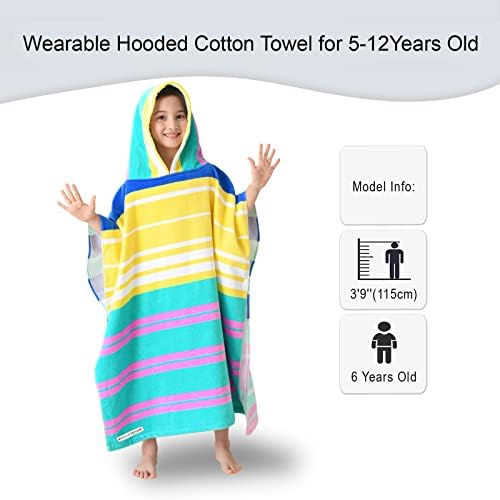 VOOVA MOVAS Hooded Beach Towels for Kids 6-12 Years