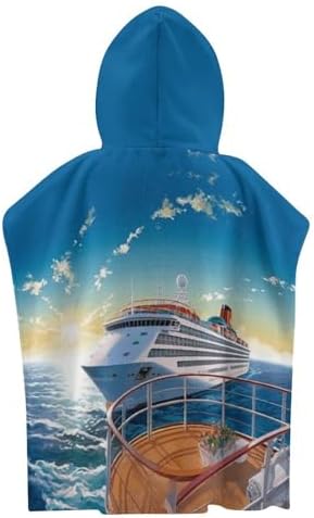 Kids Bath Towel with Hood for Summer and Beach