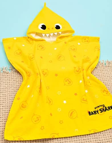 Baby Shark Towel Poncho for Kids - Kids Bath Towel