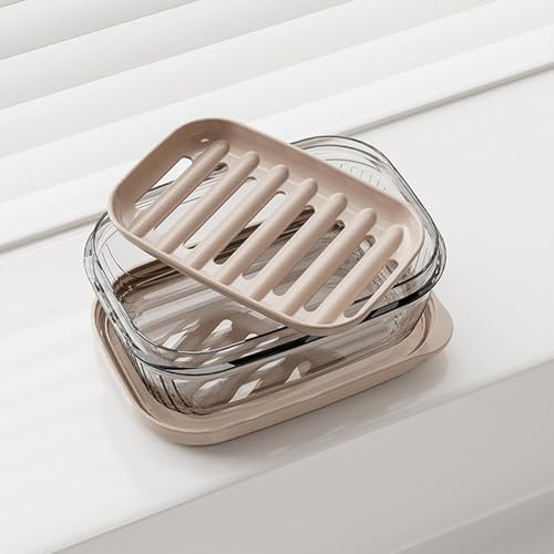 Leakproof Travel Soap Case with Lid and Drainage Tray