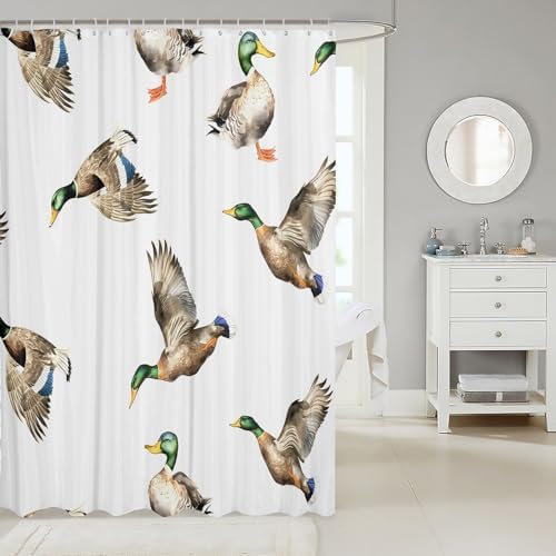Feelyou Wild Animal Shower Curtain Set 72x72 for Kids