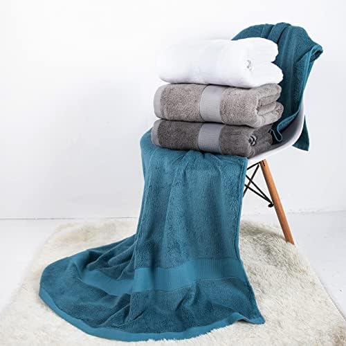 CANFOISON Extra Large Bath Towel - Dark Grey 35 x 70