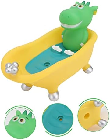 Luxshiny Cartoon Dinosaur Soap Holder with Drain for Bathroom