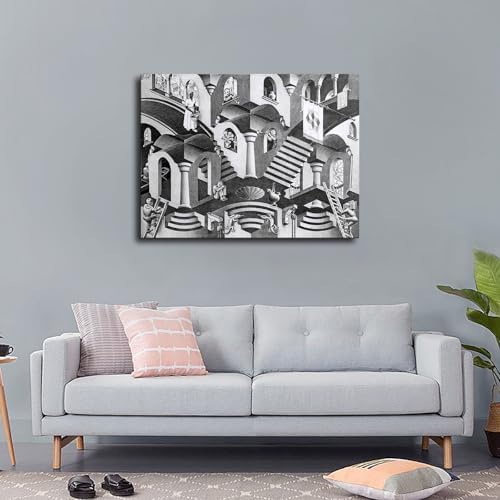 MC Escher Convex Concave HD Wall Art Poster