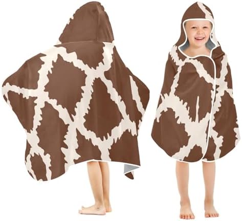 Susiyo Kids Hooded Bath Towel Giraffe Skin 235x50 Inch