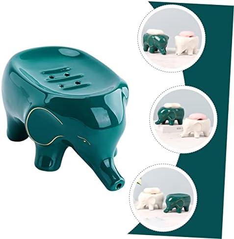 1pc Nordic Elephant Soap Holder Artistic Drain Soap Dish