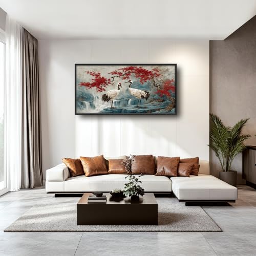 Lunavix 30 x 60 Large Crane Wall Art