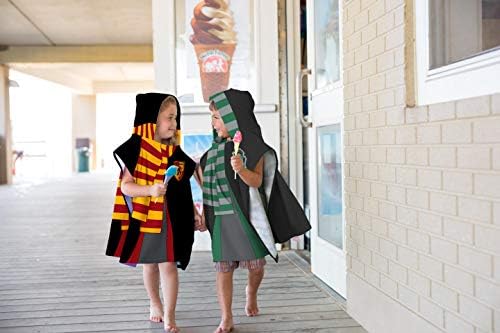 Jay Franco Harry Potter Slytherin Kids Bath Poncho - Super Soft Cotton Towel