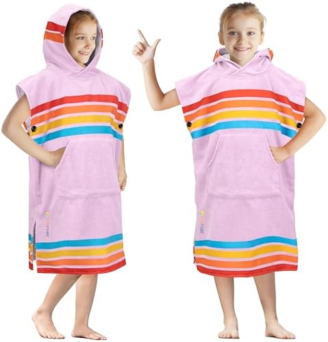 SUN CUBE Kids Hooded Surf Poncho Towel