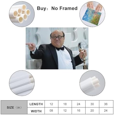 Danny DeVito Film Star Poster Canvas Wall Art 12x18inch