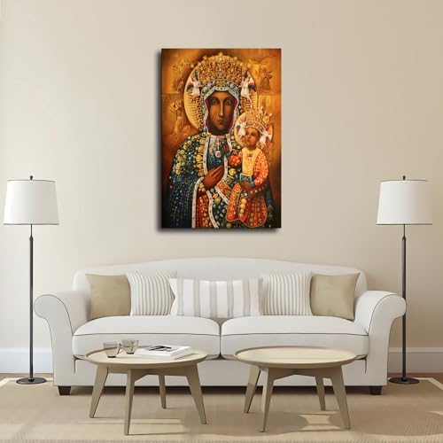 Our Lady Of Czestochowa Black Madonna Framed Poster 20x30 Inch