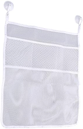 HOOTNEE Multifunctional Mesh Bath Toy Storage Bag with Strong Hooks and Drainage