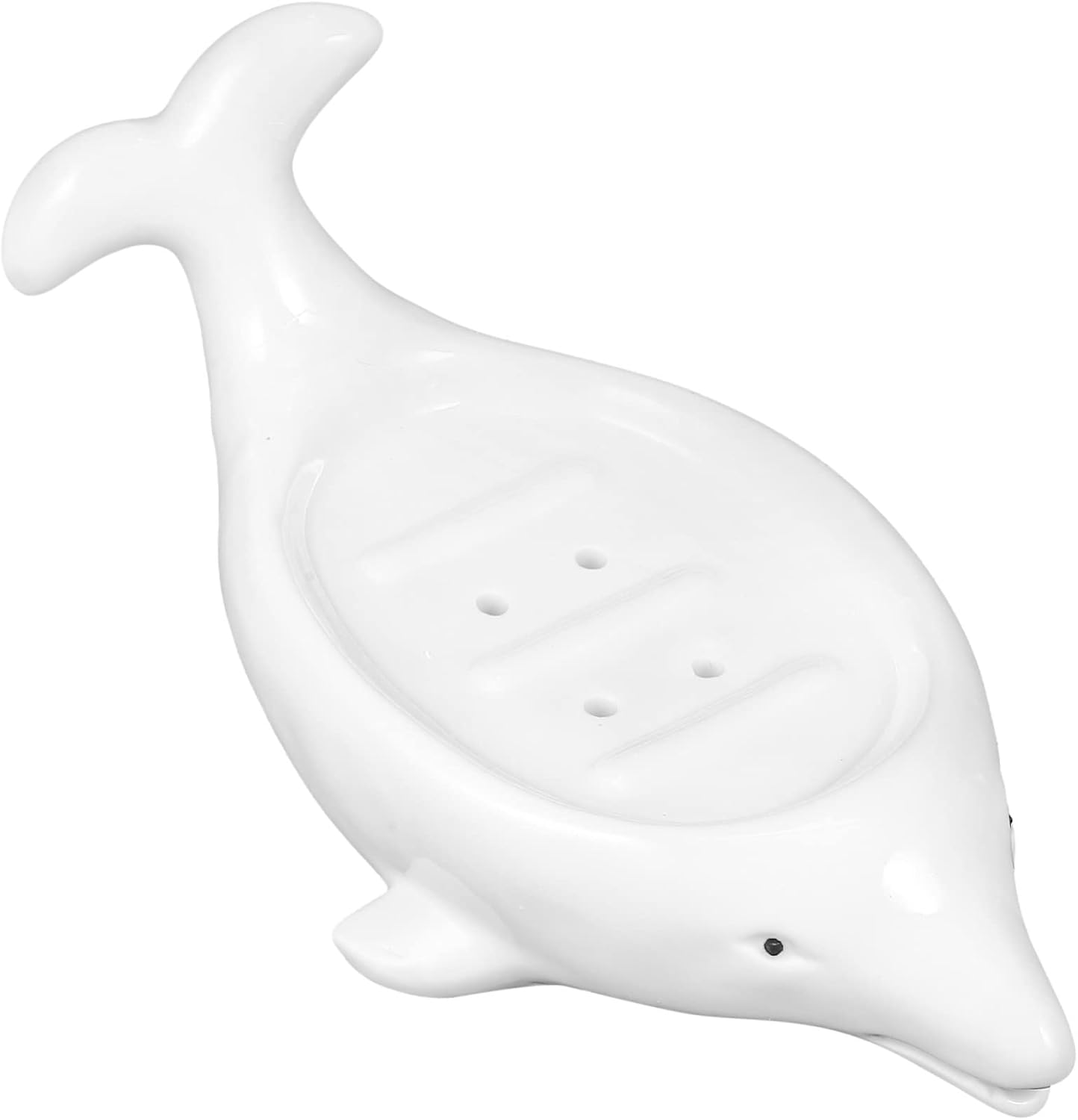 Ciieeo Ceramic Dolphin Soap Dish for Kids