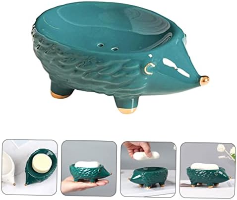 Cabilock Cartoon Ceramic Soap Holder with Drainage