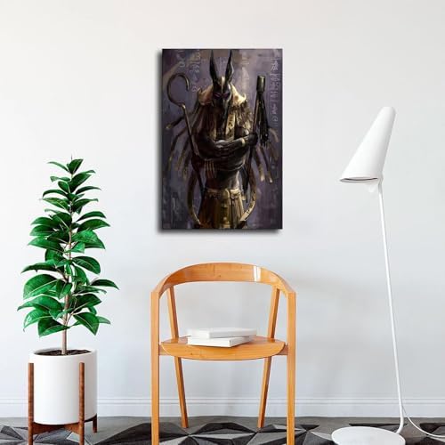 Egyptian God Seth HD Art Poster Canvas Wall Art 12x18inch