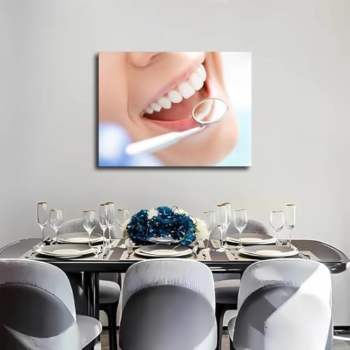 Dental Clinic Tools Orthodontic Poster Canvas Wall Art Print 24x32 Inch Unframed