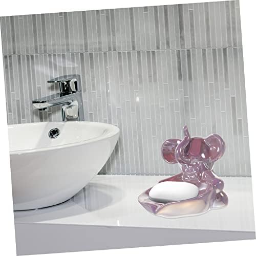 Ciieeo Ceramic Soap Dish with Drainage for Kids