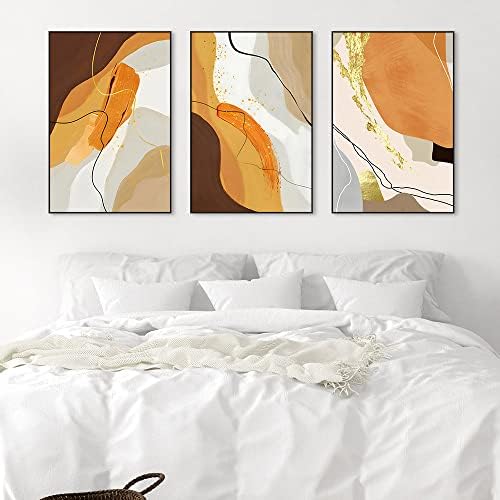 Mplong 3 Piece Framed Canvas Wall Art Abstract