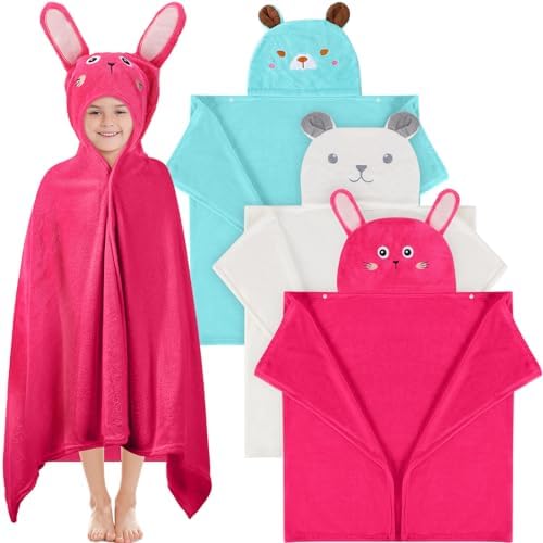 Moukeren 3 Pcs Hooded Towel for Kids