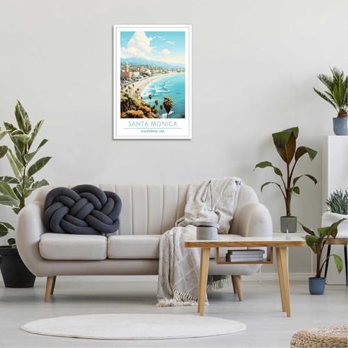 Santa Monica Coast Poster 24x36in Unframed