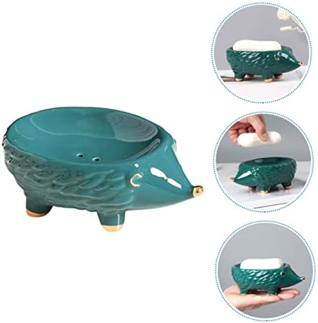 Cabilock Cartoon Ceramic Soap Holder with Drainage