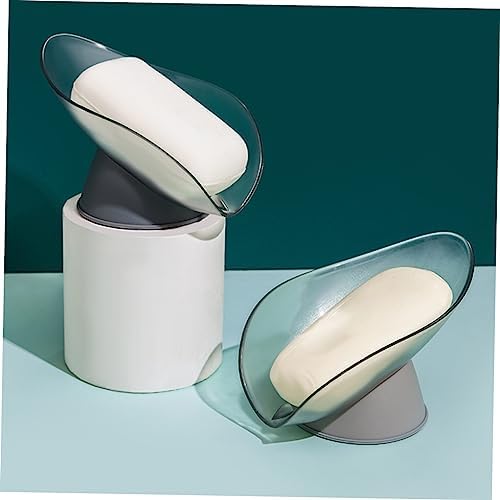 GLEAVI Leaf Shape Soap Holder 2Pcs Creative Storage Container for Bathroom