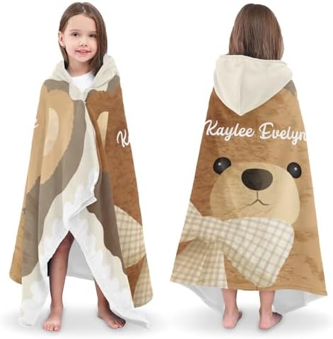Deven Cute Cartoon Hooded Bath Towel for Kids