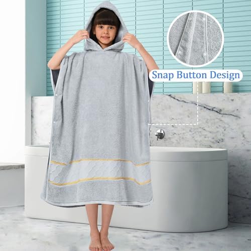 VOOVA MOVAS Thick Hooded Bath Towel for Kids 8-14 Years