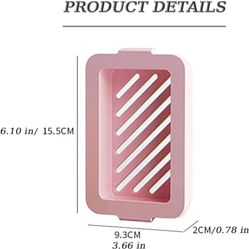 Highly Elastic Mesh Foaming Soap Box Durable and Flexible Non-slip Design Pink