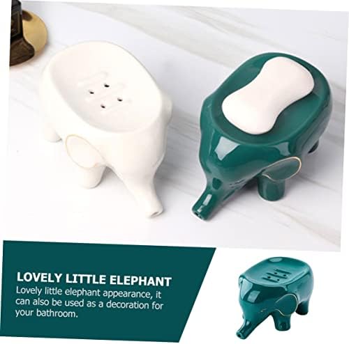 1pc Nordic Elephant Soap Holder Artistic Drain Soap Dish