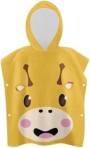 Giraffe Kid Hooded Shower Towel for Kids