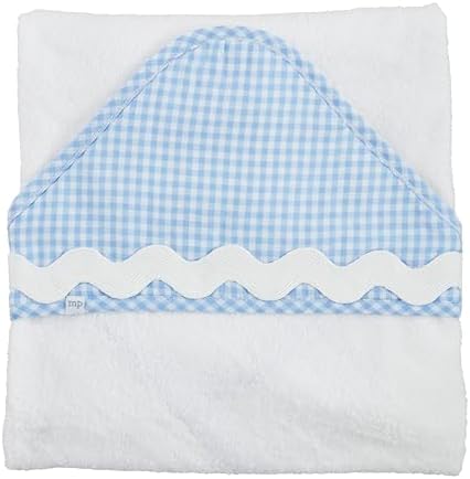 Mud Pie Childrens Blue Gingham Hooded Towel