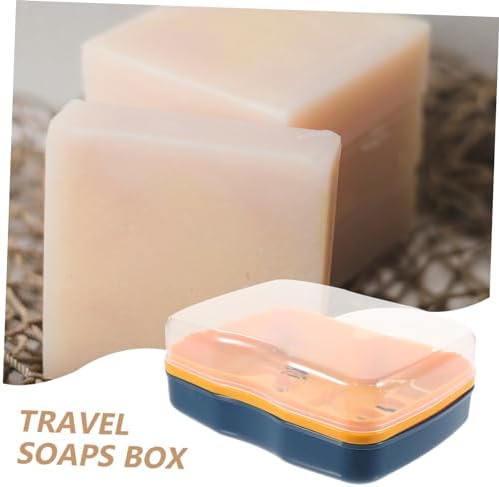LIFKOME Multi Compartment Soap Dish for Bathroom Kitchen Camping Travel