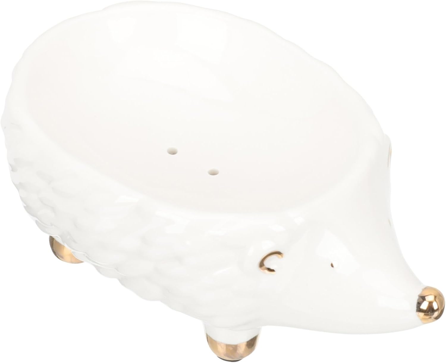 Ciieeo Hedgehog Shape Ceramic Soap Holder Bathroom Decor