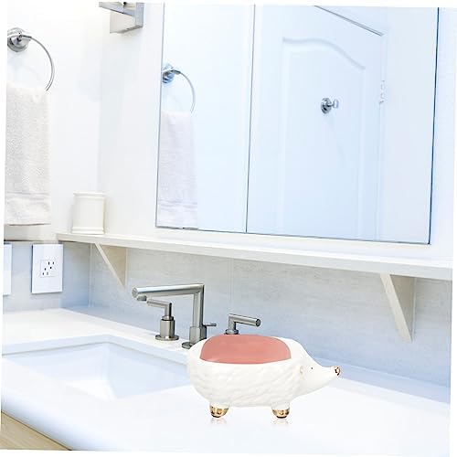 Ceramic Cartoon Animal Soap Holder for Bathroom