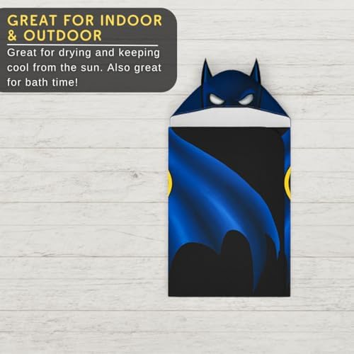 Batman Kids Hooded Bath Towel Wrap 24x50