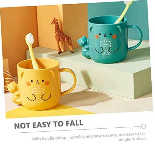 Mobestech Cute Simple Bath Mug for Kids Toothbrush Cup