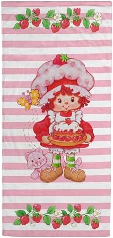 Jay Franco Strawberry Shortcake Bath Towel - 28 x 58 Inches 100 Cotton