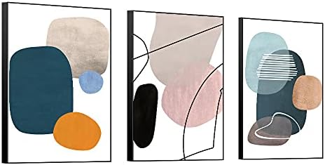 MPLONG 3 Piece Framed Abstract Wall Art Set