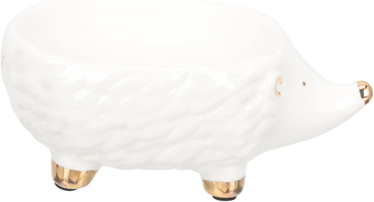 Ceramic Hedgehog Soap Holder for Bathroom Decor