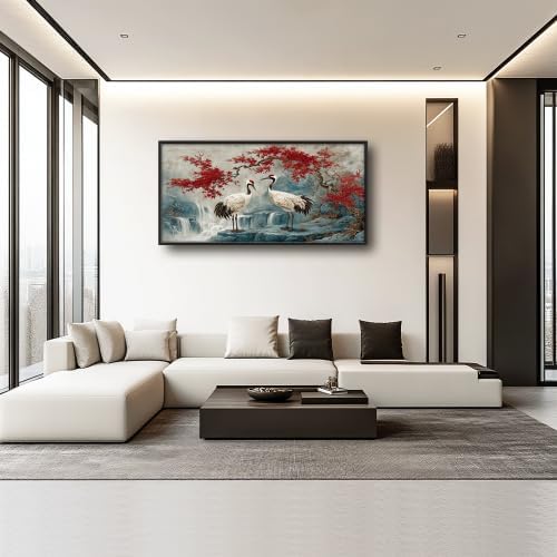 Lunavix 30 x 60 Large Crane Wall Art