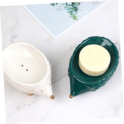 Cabilock Cartoon Ceramic Soap Holder with Drainage