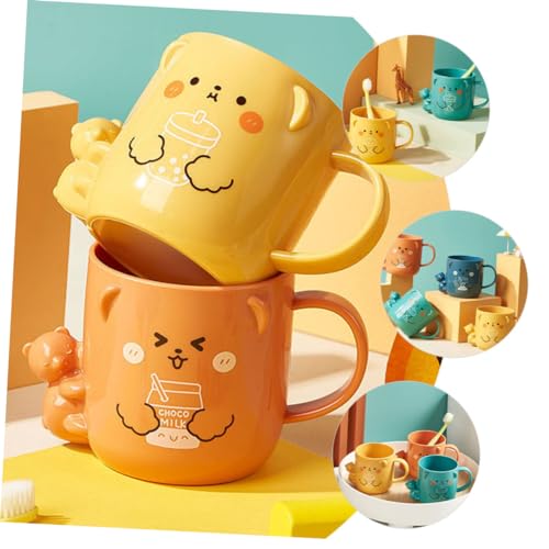 Mobestech Cute Simple Bath Mug for Kids Toothbrush Cup