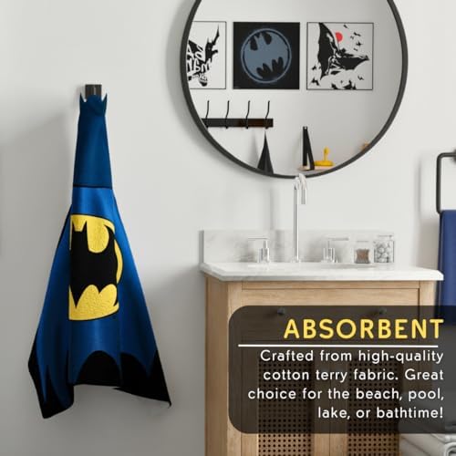 Batman Kids Hooded Bath Towel Wrap 24x50