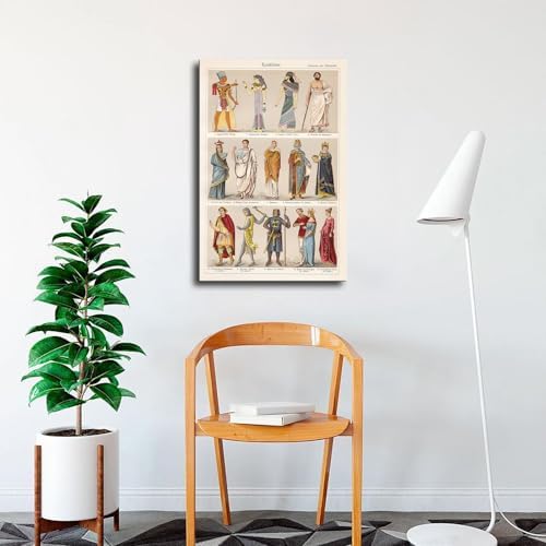Antiquity And Middle Ages Clothing Poster Canvas HD Wall Art