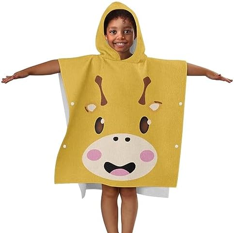 Giraffe Kid Hooded Shower Towel for Kids