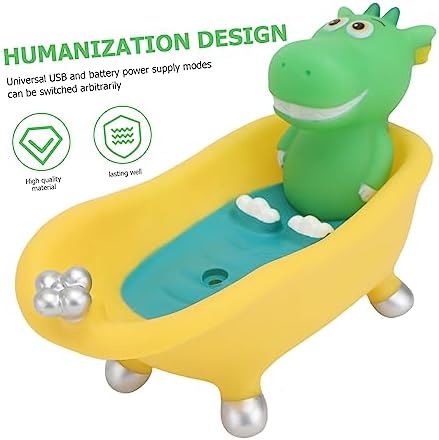 Luxshiny Cartoon Dinosaur Soap Holder with Drain for Bathroom
